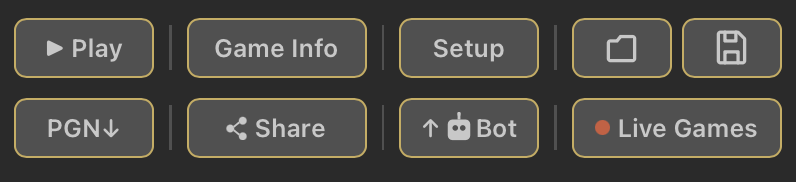 Analysis toolbar